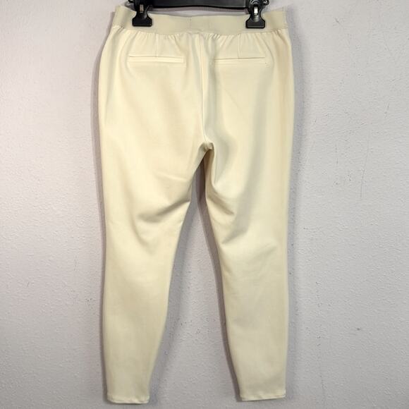 Express Off White Mid Rise Leggings Pants Size Medium - Picture 3 of 7